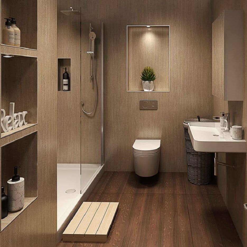 Travertino Perform Panel - Bathroom and Shower