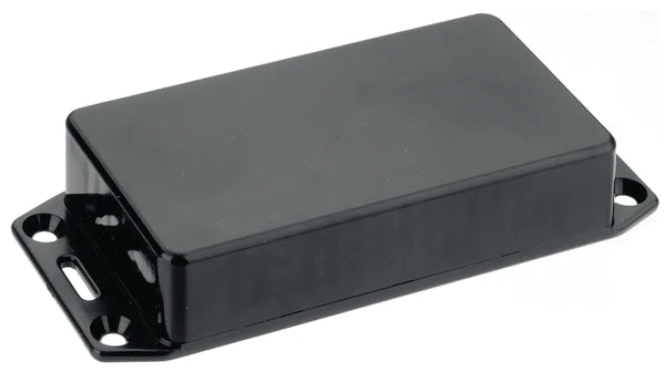 Suppliers Of 165 X 71 X 25mm FRABS Black Plastic Enclosure Flanged Lid