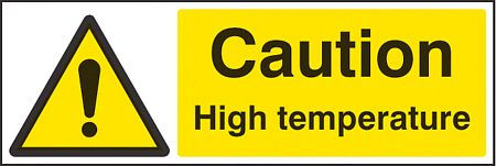 Caution high temperature