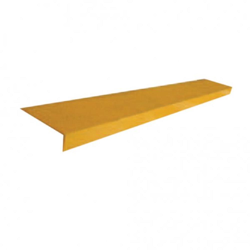 Fibre Step Nosing 3020mm Long(55x55mm) - Coarse Grit Yellow