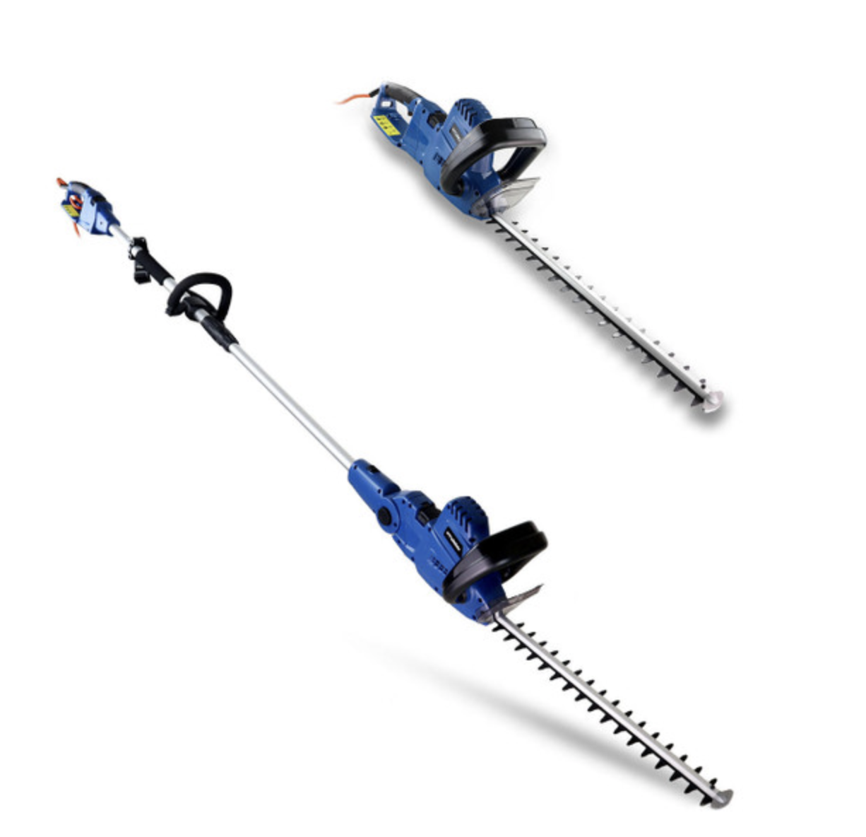 Hyundai 550W 450mm 2-in-1 Convertible Corded Electric Pole Hedge Trimmer/Pruner 