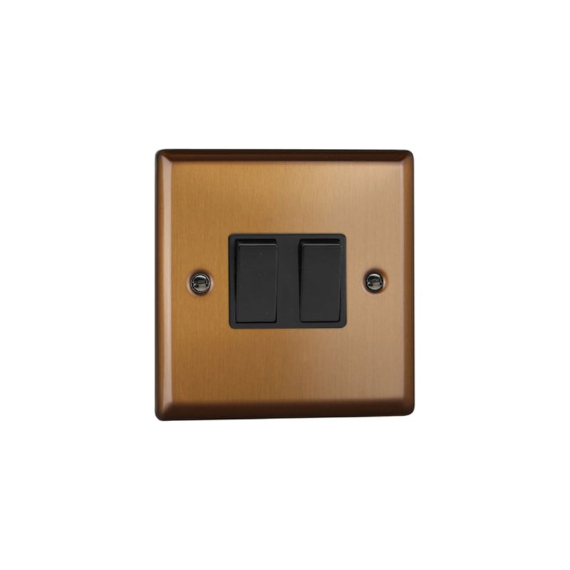 Varilight Urban 2G 10A Intermediate Switch Brushed Bronze (Standard Plate)