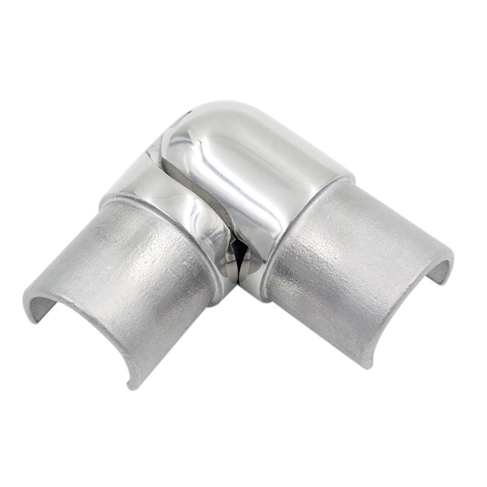 Adjustable Corner - Horizontal S/S 316Fits 25mm Dia. split tube