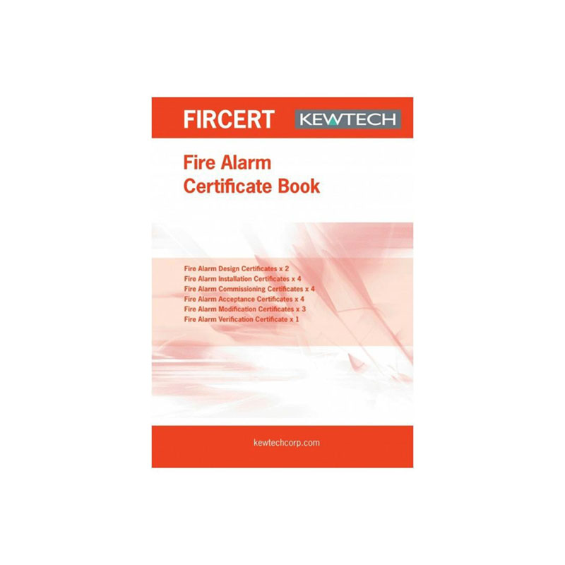Kewtech Fire Installation Certificate Book