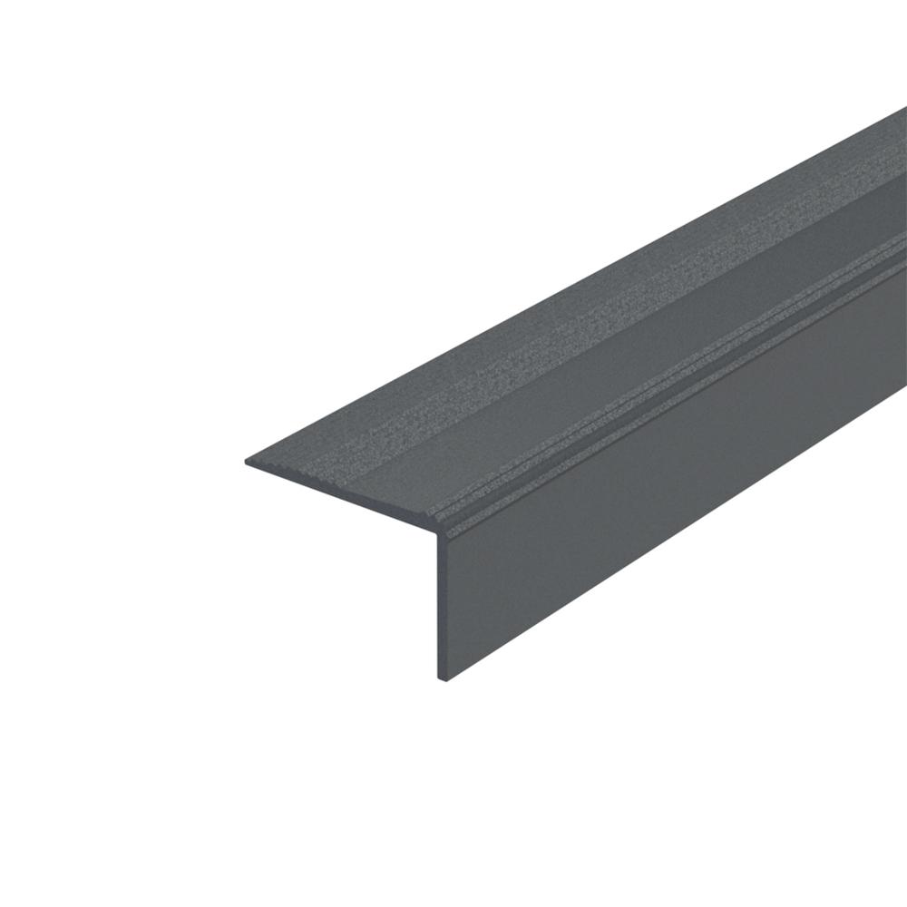 Edging Trim 3600 x 34.8 x 24.4mm Non Slip RAL 7016 Anthracite 