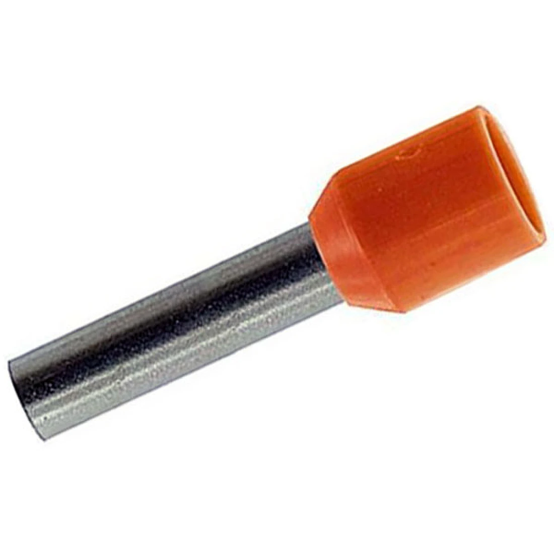 BOOTLACE FERRULE 0.5MM ORANGE 8MM LONG (PACK OF 100)