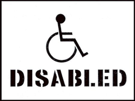 Stencil kit 400x300mm - Disabled