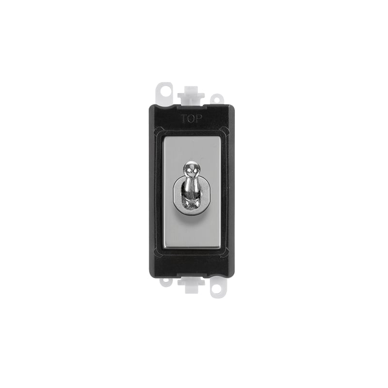 Click 20AX Polished Chrome 20AX DP Toggle Switch Module Insert Black