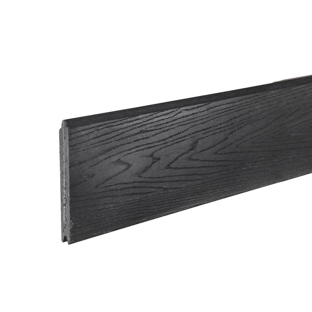 Fence Board 138 x 28 x 1800mm Black Wood Grain 