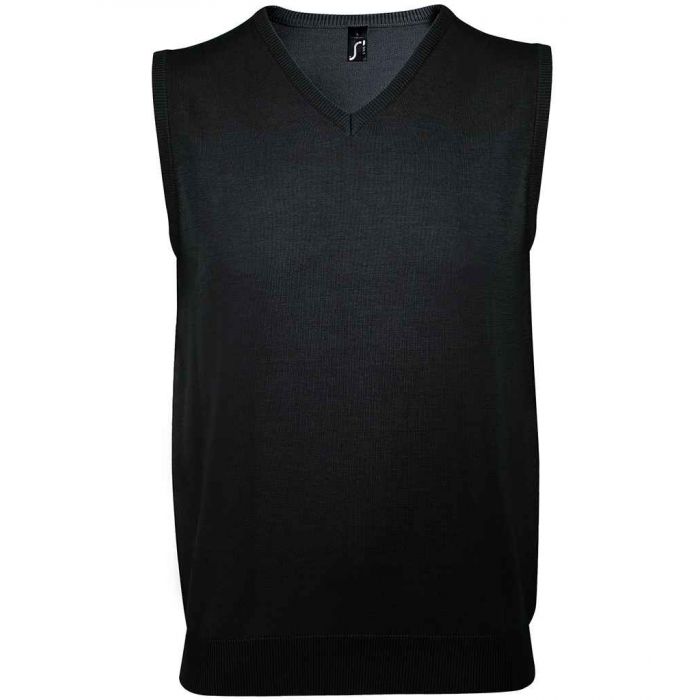 SOL&#39;S Unisex Gentlemen Sleeveless Cotton Acrylic V Neck Sweater