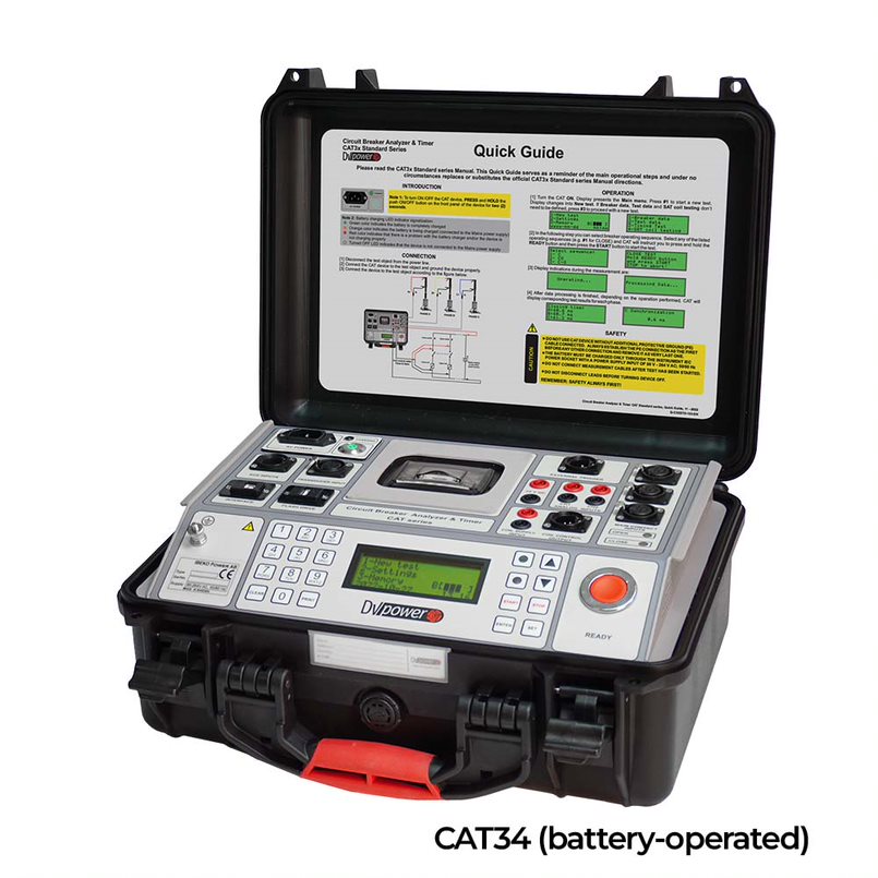 Designers of CAT34 CIRCUIT BREAKER ANALYSER AND TIMER DV POWER