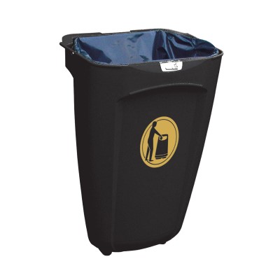 Manufacturers Of Super Trimline 50&#8482; Litre Open Top Litter Bin & Express Delivery
                                    
	                                    Wall Mounted with Sack Retention System