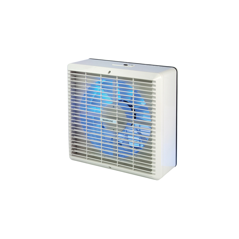 Manrose 300mm Commercial Window Fan Pull Cord Operated Shutters
