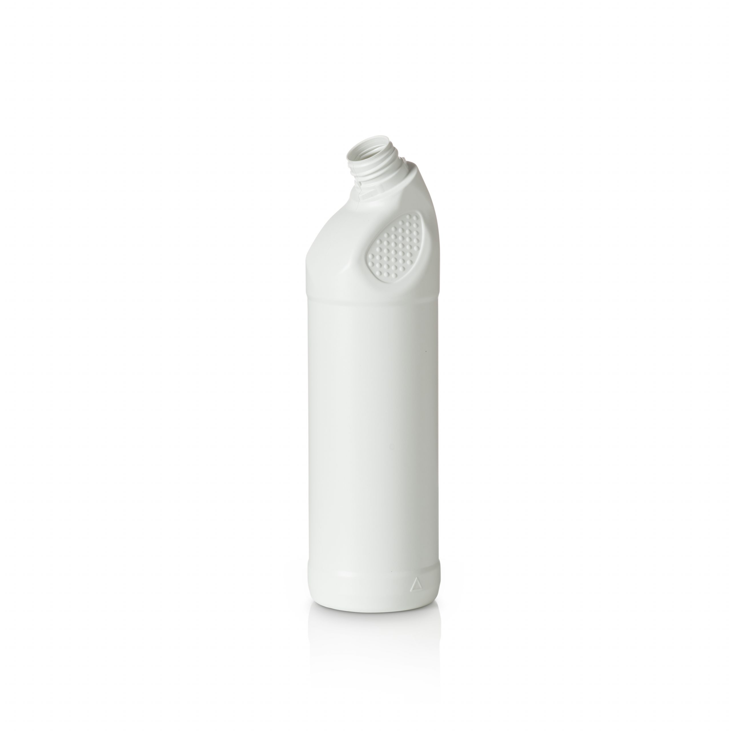 Supplier Of 1Ltr White HDPE Angle Neck Bottle