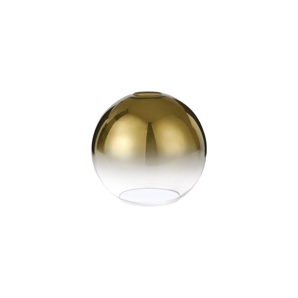 Luxuria Kennith 20cm Globe Glass (B) Gold Fade/Clear