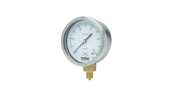 TMP 603 SS Case brass pressure gauge