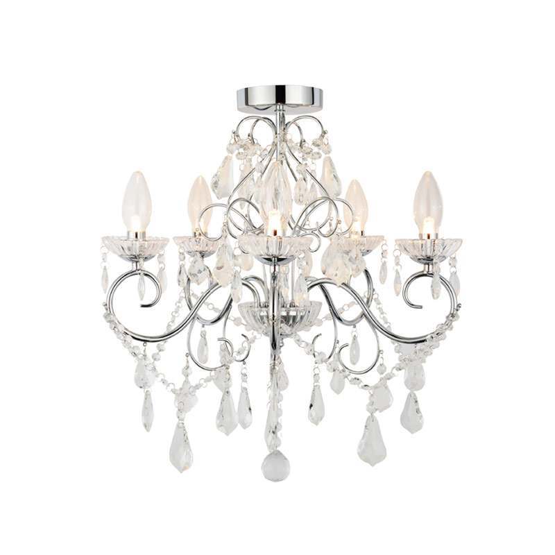 Forum Vela Chandelier 5xG9 Light Chrome