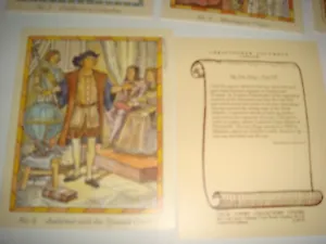 Christopher Columbus By Cecil Court Collectors Set Of 20 Large Cards, Exc