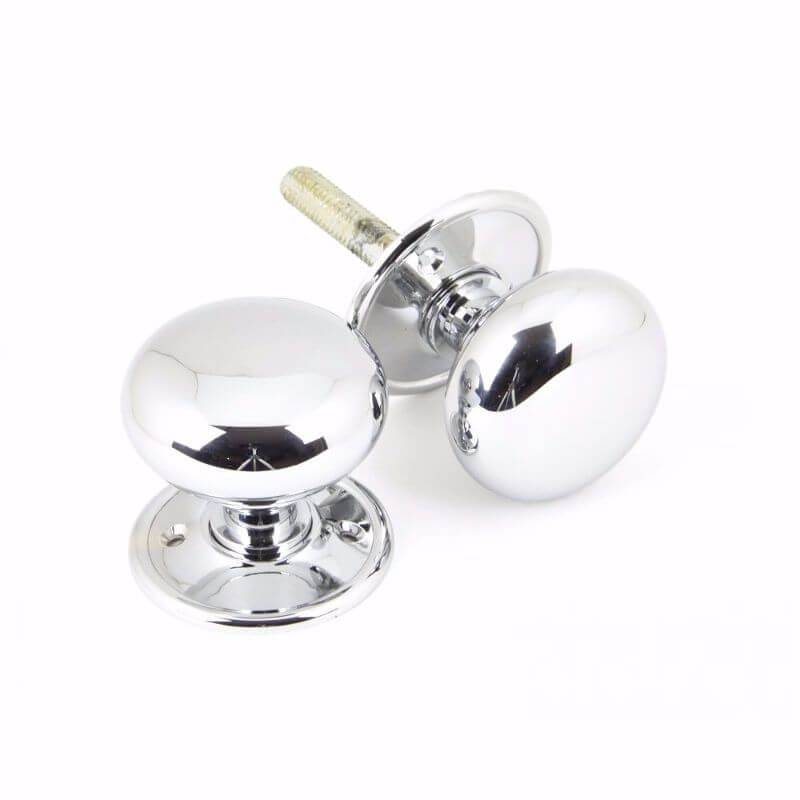 Anvil 90291 Pol. Chrome Mortice/Rim Knob Set