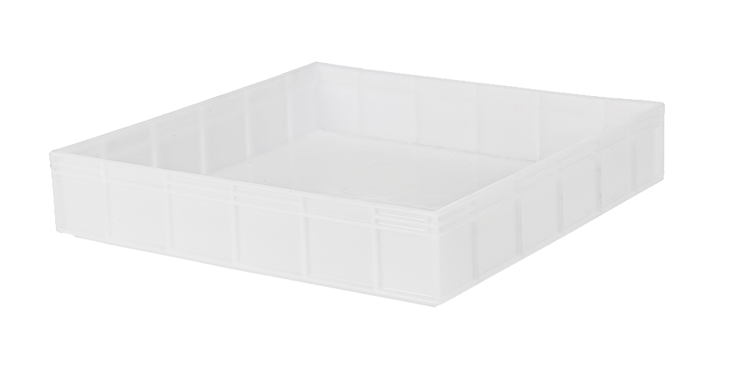 10.1 Litre Food Grade Plastic Square Stacking Container / Commercial Stackable Pizza Confectionary Dough Tray