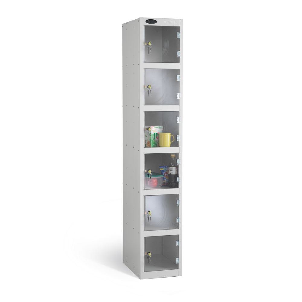 Full Clear Six Door Locker 1780H For The Retail Sector