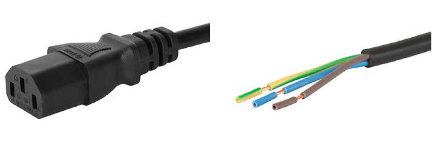6000.0214 C13 Cable Mount IEC Connector Socket&#44; 10A&#44; 250 V ac