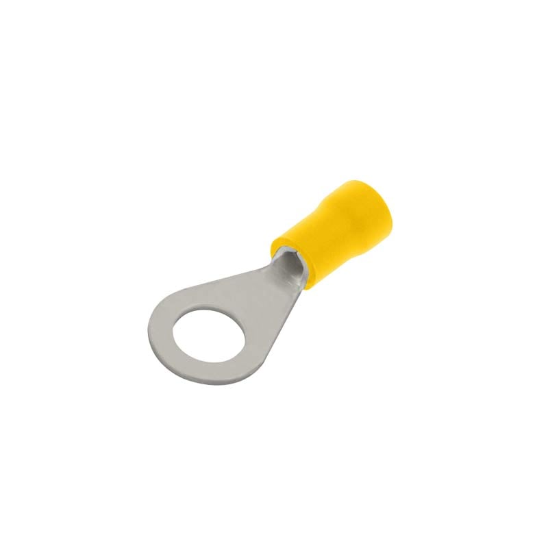 Unicrimp 6mm Yellow Stud Ring Terminal (Pack of 100)