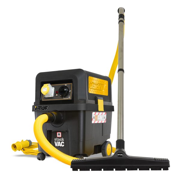 V&#45;Tuf StackVacHSV110 30ltr M Class Dust Extractor Vacuum with Power Take Off 110v For Construction Companies