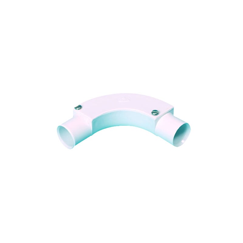 Falcon Trunking 25mm Inspection Bend White Single Only