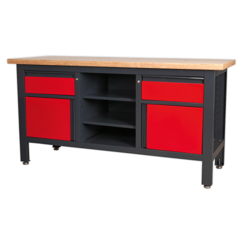 Workbench, with Drawer, Cupboard and Open Storage - GAP1905A Sealey