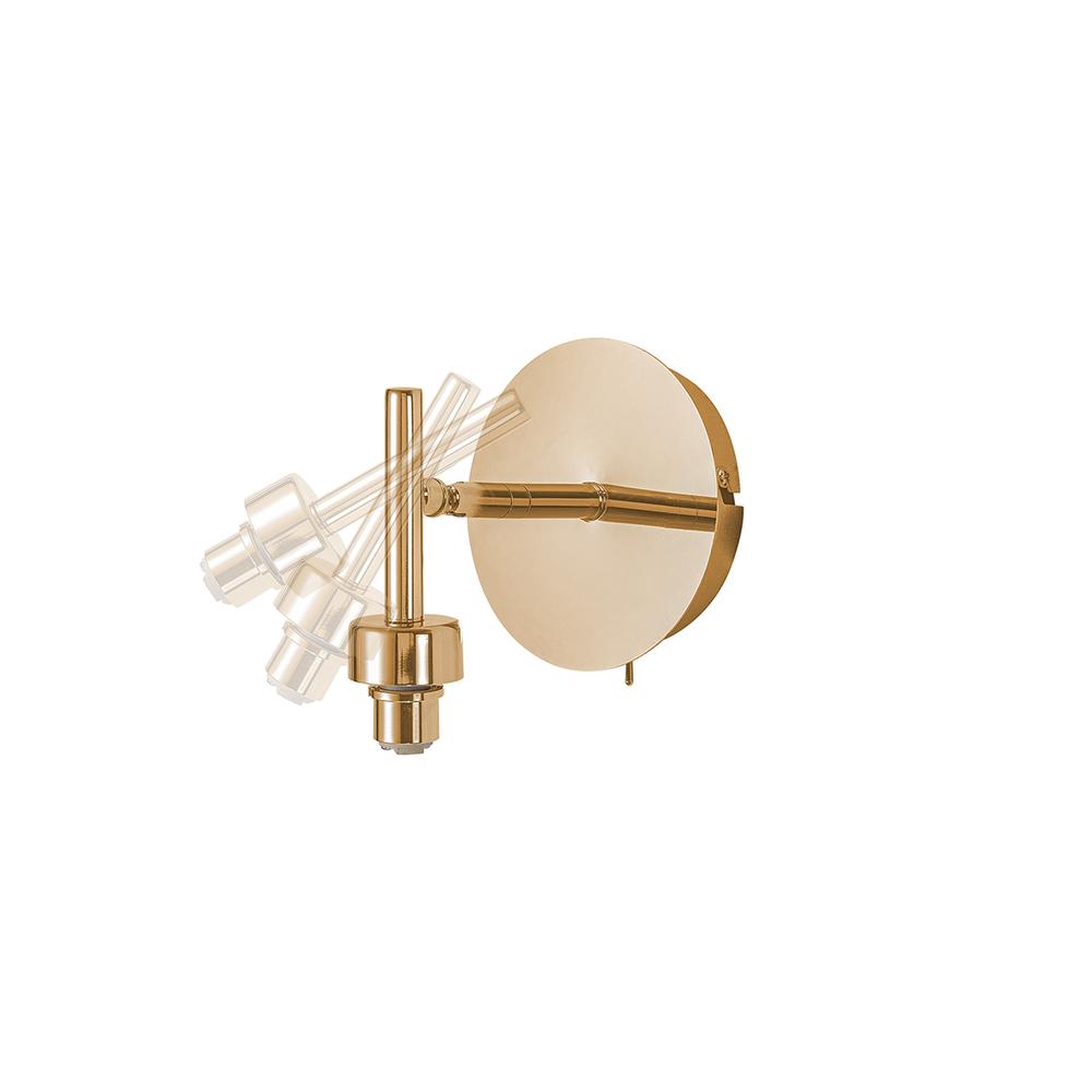 Luxuria Apex French Gold 1 Light Adjustable G9 Switched Wall Light (Up To 200g & 150mm Height)