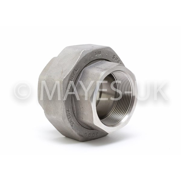 1/2" 3000 (3M) BSPT           
Union
A182 316/316L Stainless Steel
Dimensions to BS 3799
Dimensions to MSS-SP-83