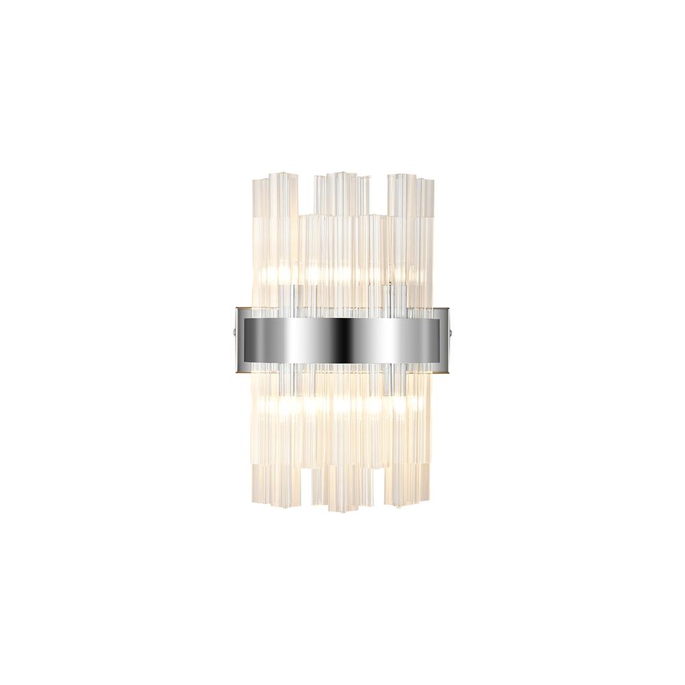 Luxuria Sylph 4 Light G9 Wall Light Polished Nickel / Clear