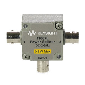 Keysight 11667L Power Splitter, DC 2 GHz, Two-Resistor Type, BNC, 50 Ohm, Max 0.5 W, 11667 Series