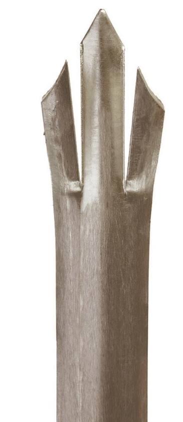 3.0m High "W" Section Self Colour Pale 2.0mm Thick triple pointed
