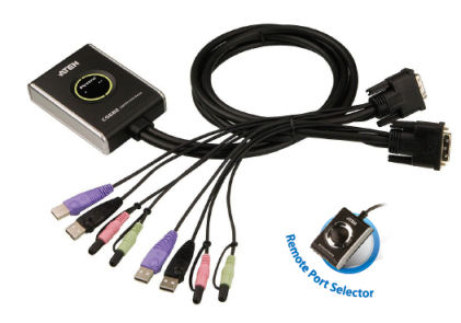 CS682 - Aten - 2 Port USB 2.0 DVI Cable KVM Switch Mini CS682 (DVI KVM Switch)