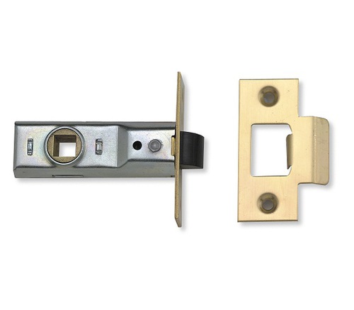 Union J2648 Tubular Mortice Latch 3.5'' Brass