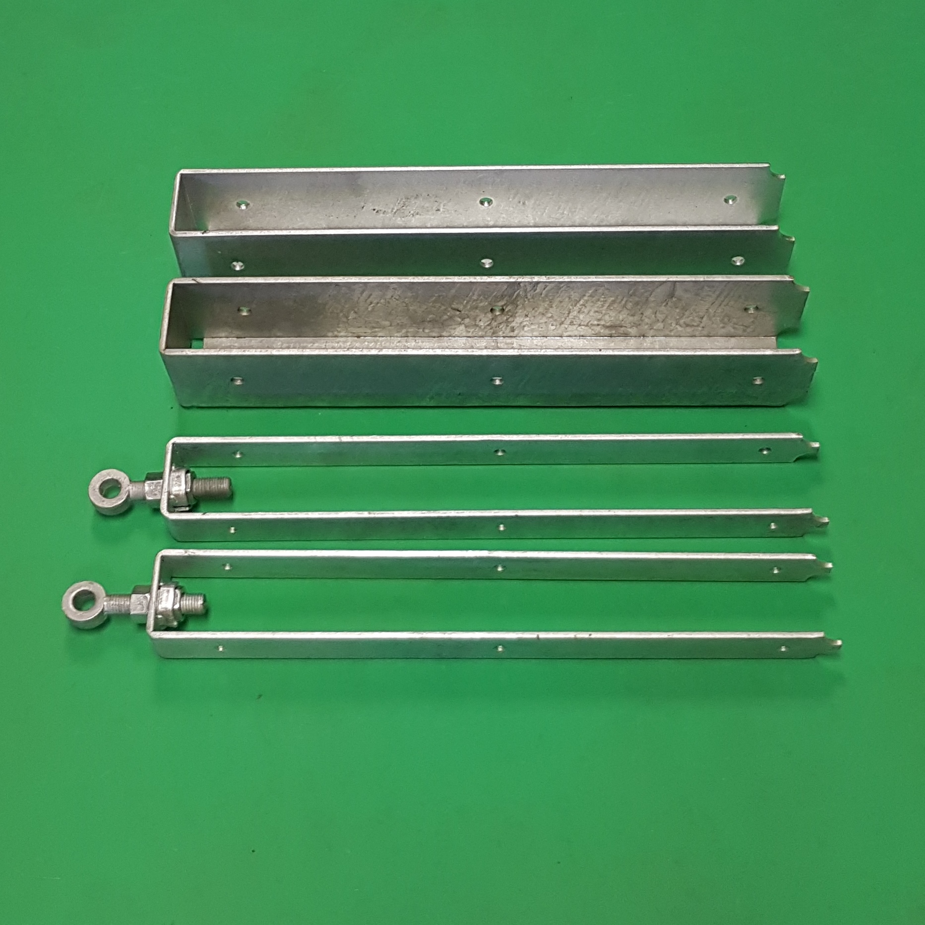 IN LINE Hinges & Shoes Kit Pair Galvanised