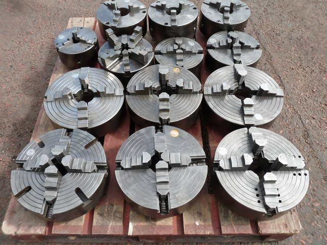 Colchester, Harrison, DSG and more 3 Jaw & 4 Jaw Heavy Duty Lathe Chucks