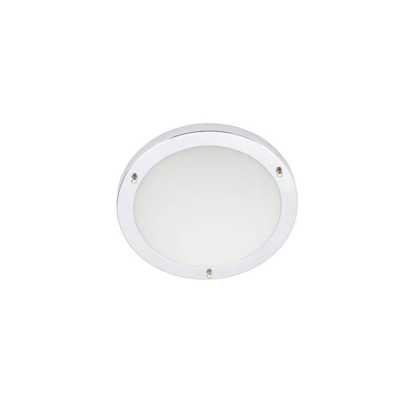 Forum Delphi Large 18W LED Flush Ceiling Light Chrome