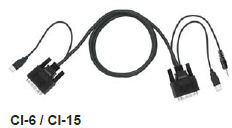 AH-CI-6 Austin Hughes 2 CI Combo Range DVI-D KVM Cables with USB capability connection to computers