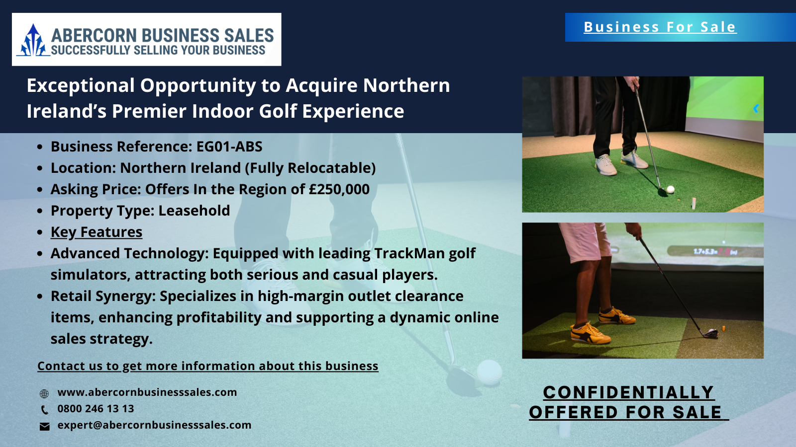 EG01-ABS - Exceptional Opportunity to Acquire Northern Irelands Premier Indoor Golf Experience