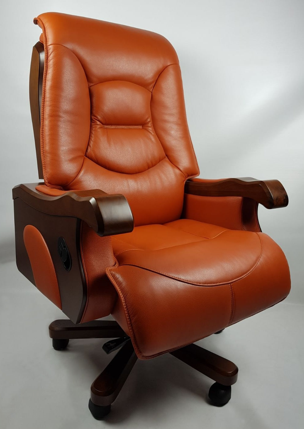 Providers Of Luxury Genuine Orange Tan Leather Executive Chair EDE-CHA-FD5A1 UK