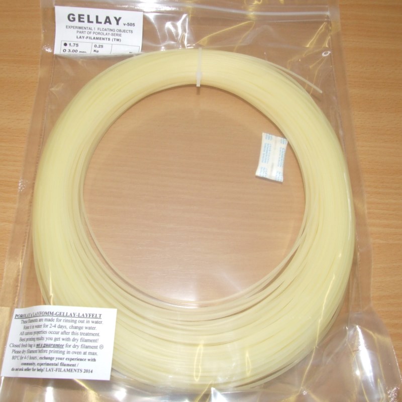 POROLAY GEL-LAY FILAMENT 250gms 3D Printer Filament 3mm