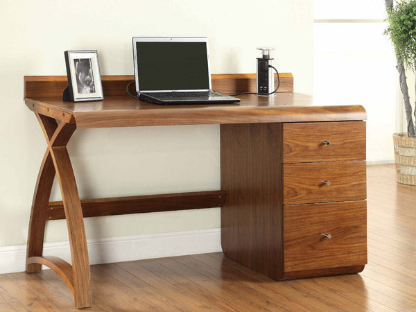 Jual PC601 3 Drawer Walnut Pedestal Desk UK