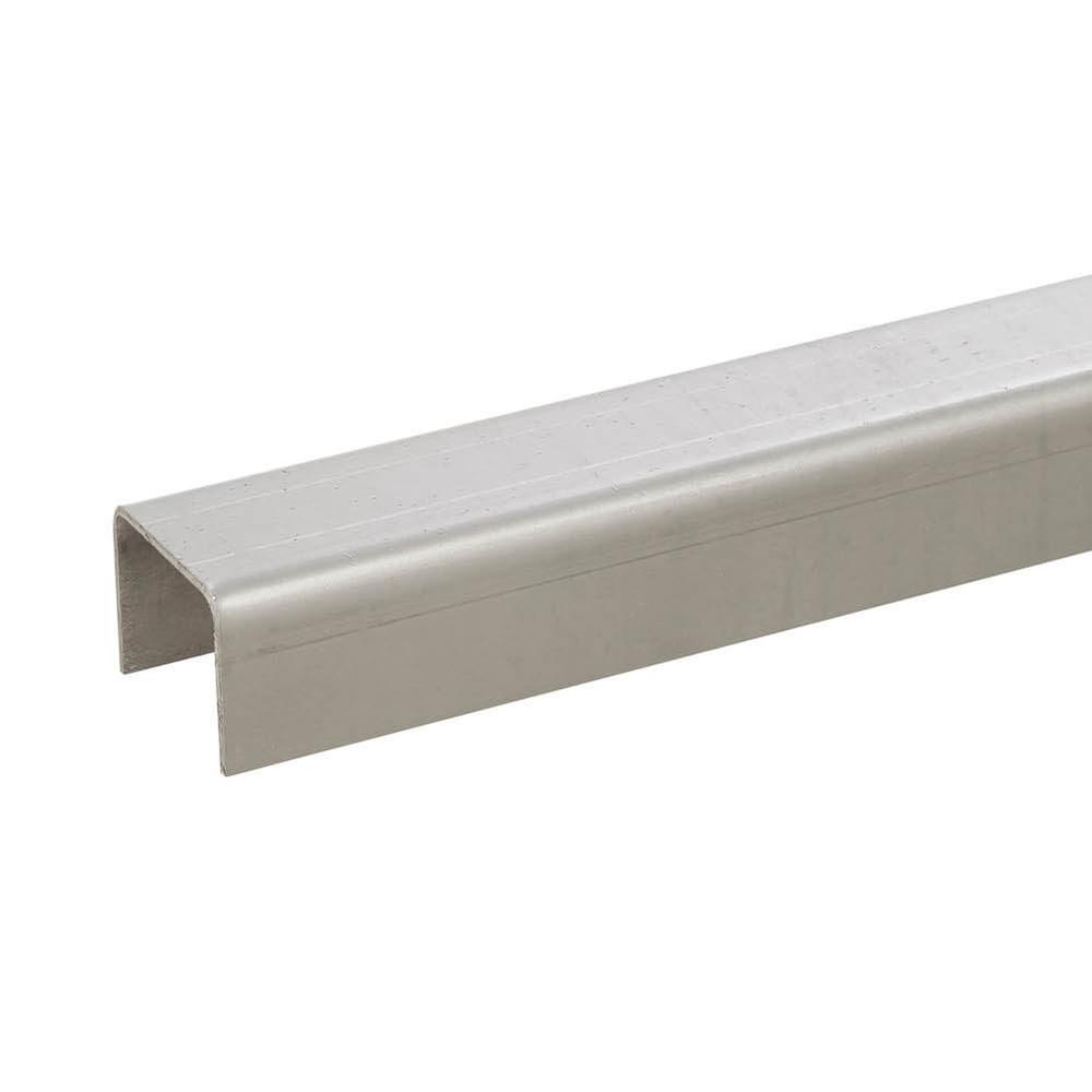 Satin Top Rail - to Suit 12mm Glass Metre Rate - Stainless 316