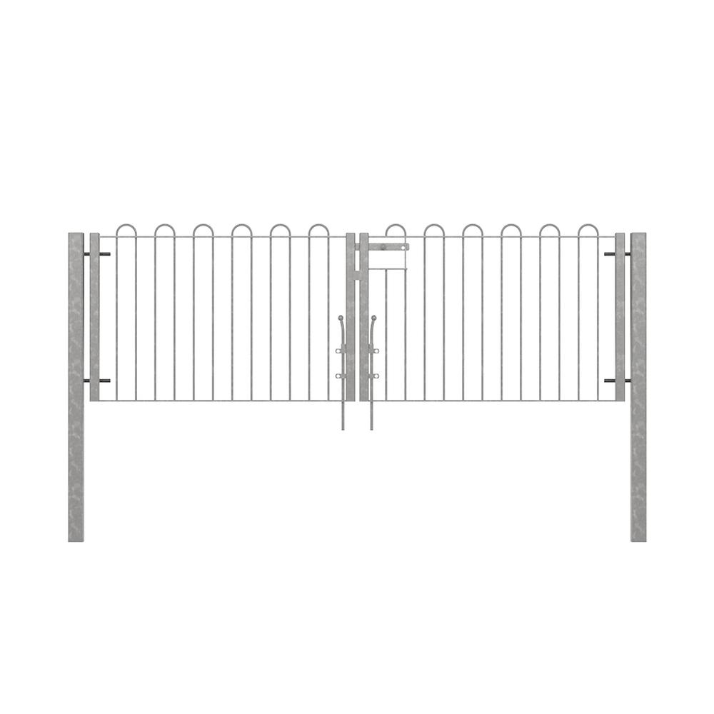 Double Leaf Gate 12 x 1000mmConcrete-in - Galvanised