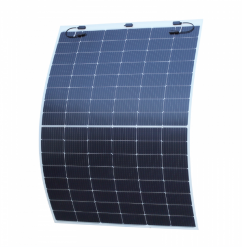 350W MCS Certified Semi-Flexible Solar Panel Top Junction Box