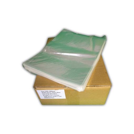 Heat Seal Bags Clear 25cm x 30cm - HS25/3'' cased 2000 For Hospitality Industry