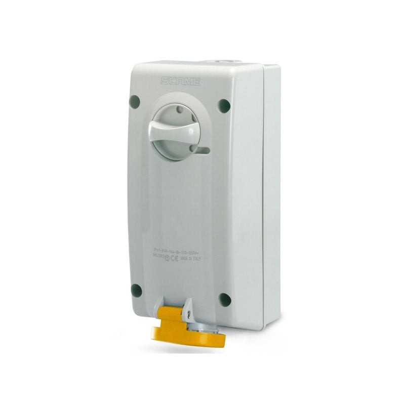 Scame 561.1670 Switched Interlock Socket 16A 110V 2P+E